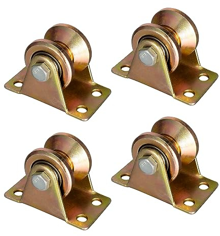4 poulies de renvoi en acier pour cordes de 6 mm, poulie avec 2 roulements à billes