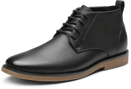 Bruno Marc Abito Classico da Uomo Casual Chukka Boots 2.0,Size 47,Nero,Chukka-1