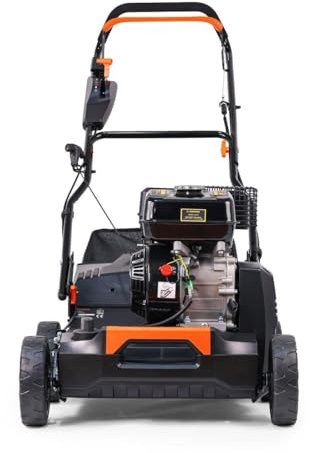 FUXTEC Vertikutierer 3in1 FX-BV240 4-Takt-Motor 4,1kW 18 Messer und 24 gefederte Krallen Front-Tragegriff und 45L Fangkorb