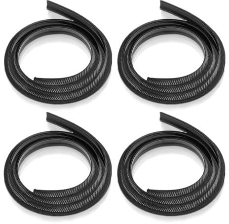 equlup Parafango Sopracciglio della Ruota Dell'auto, 4 Pz Universale Ruota Sopracciglio Protezione Lip Trim Anti Scratch Fender Flare Car Wheel Arch Lip Fender Flares