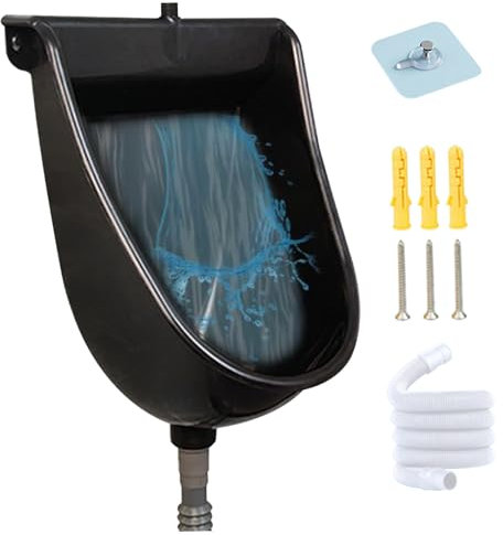 Urinale für Männer verschüttete wasserfreies wasserfreies Garagen Urinal mit 59 '' Schlauch UV-resistentes Plastik Urinale Innen ＆ Outdoor-Toilette für Badezimmer