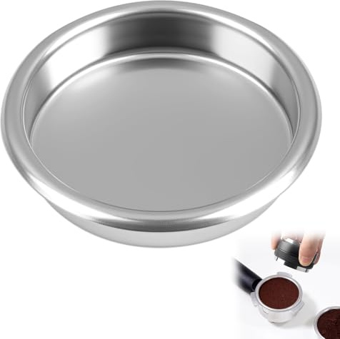 58mm Back Flush Blind Filter, Espresso Cleaning Disc Coffee Machine Stainless Steel Backflush Insert Reusable Portafilter Basket for Classic Espresso Machines Group Head Cleaning and Maintenance