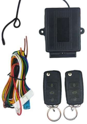 Riloer Universal Remote Central Locking Kit Car Central Locking Kit Compatible with most 12 V vehicles CSD402-T256