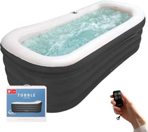 Tubble® Cuzi Vasca Idromassaggio Gonfiabile 255L Ambient Taupe - Spa Pieghevole per Adulti, Uso Interno ed Esterno, Utilizzo Tutto l’Anno, Massaggio a Bolle Relax