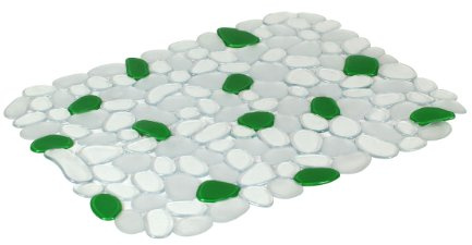 YOKO DESIGN 1231 Tapis d'Evier PVC Vert/Transparent 39 x 29,5 x 0,20 cm