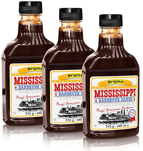 Mississippi Barbecue Sauce 'Original' 3 x 440ml (Grill-Sauce)