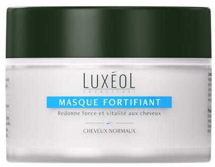 LUXEOL - Masque Capillaire Fortifiant - Fortifie les Cheveux Fragilisés, Adoucit, Redonne de la Vitalité - 98 % Ingrédients d'Origine Naturelle - Fabriqué En France - 200 ml