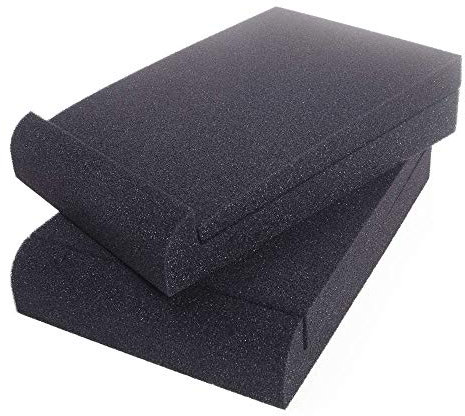 ANGEEK 2PCS 16x22x3.6cm Speaker Sound Insulation Mat Soundproofing Mat Acoustic Foam Board Sponge Sound Absorbing Pad Sound Reinforcement Cushion