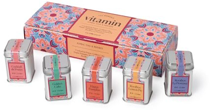 TEA SHOP - Set Vitamin - La perfecta selección de tés e infusiones vitamínicas para ayudar al cuerpo a beneficiarse de sus propiedades - Ideal para regalo