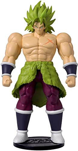Dragon Ball Flash Series - Figura de Anime Super Saiyan Broly | Figura de acción Super Saiyan Broly de 4 Pulgadas de Alto | Dragon Ball Super Anime Merch Contiene Monedas coleccionables | Manga y