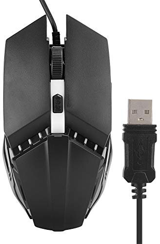 Cyrank Wired Gaming Mouse, Colorful Luminous Optical Gaming Mouse 4D Ergonomic Computer Parts for Pc Laptop