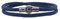 Tindo Dickes Wickel-Armband Herren mit Magnet Verschluss - Handmade - modisches accessoire für Männer - stylisches Stoff-Armband (Navy Blau)…