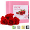 Rosa Soap, Sapone, Sapone Corpo, Sapone come gel doccia solido e shampoo solido, Soap Bar, Pezzo di doccia, Sapone da doccia vegano per tutti i tipi di pelle, Cura Pelle Mani Viso e Corpo, 100g (Rosa)
