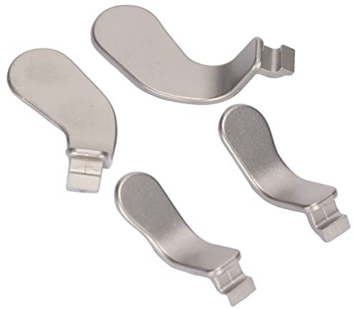 Ausla Palettes de Manette en Métal, Accessoire de Remplacement en Acier Inoxydable avec Verrouillage à Gâchette et Boutons Interchangeables pour Manette Elite Série 2