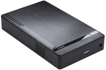Povxlum Boîtier pour Disque Dur Externe 3,5 Pouces, Adaptateur SATA vers USB 3.0, pour SSD 2,5/3,5 Pouces, pour PC Portable, Prise UE.