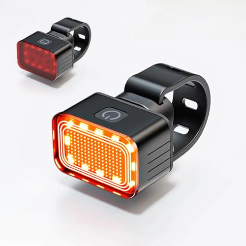 DAHJSD Lumiere Velo pour Giant TCR Advanced Pro Disc 2024 – Lampe USB Rechargeable, Éclairage Velo pour Vélo de Route Avant et Arrière, Accessoires Vélo Nuit et Pluie, B Back