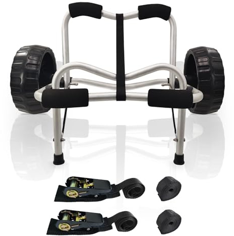 Codinter Kayak Cart, Canoe Dolly Trolley for Carrying Kayaks Boats Paddleboard Transport