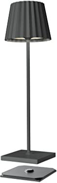 sompex Troll 2.0 LED da giardino lampada da tavolo a LED sompex | Alimentazione a batteria | Alluminio | Dimmerabile | Antispruzzo | Stazione di ricarica inclusa, Farbe/Design:anthrazit