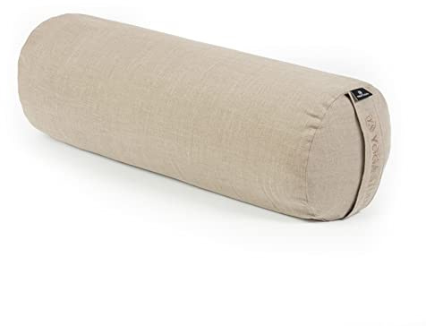 Yoga Studio EU Organic - Soporte de alforfón (100% lino, 23 x 60 cm)
