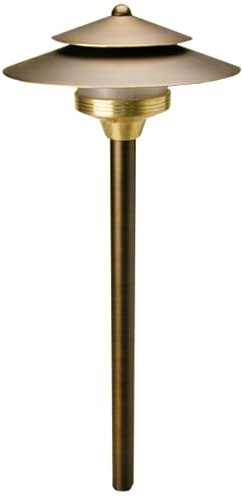 SPW Unique Lighting Systems SA-NL Odyssey Series Saturn Area Light Path Light Fixture Brass 18 Riser (No Bulb)