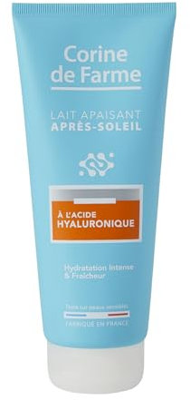 Corine de Farme - Lait Apaisant Après-Soleil Acide Hyaluronique - Hydratation Intense, Fraîcheur - Peau Apaisée - Bronzage Sublimé - 200ml