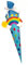 Schultüte Bastelset Regenbogen hellblau