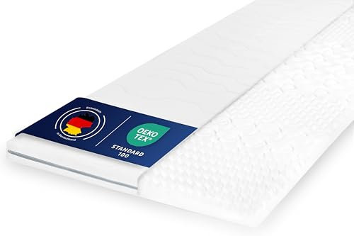 OnlyDreams – 5cm Matratzen Topper 160x200cm | ergonomischer 7-Zonen Kaltschaum | Härtegrad H2&H3 | rutschfest | Memory Effekt | optimaler Liegekomfort | atmungsaktiver, waschbarer Bezug | Oeko-TEX®