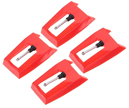 Warmhm 4 Stück Ersatznadeln Für Plattenspieler Aus Kunststoff Grammophonnadeln Mit Hoher Abtastfähigkeit Installieren Verschleißfest Passend Für Vinyl Schallplattenspieler