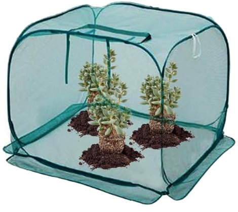 Cubierta De Malla para Plantas | Cubiertas Pantalla Grandes para Plantas | con Malla de Alambre de Acero Antiinsectos, Antipolvo, Antihielo y Antipájaros para Árboles Frutales, Arbustos de