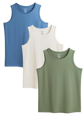 The Essentials Wardrobe Ladies TEW 3 Pack Vest - Khaki - Mid - Large