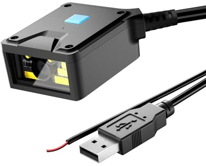 NetumScan 2D Fixed Mount Barcode Scanner Engine Industrial Grade 1D/2D/QR Code Reader with Automatic Induction Scanning USB Port Suitable for Self-Service Terminals and Factory Assembly Lines