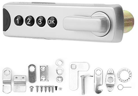 Cerradura inteligente CBM para armarios y trasteros, con código de hasta 12 dígitos y 100mAh, antiokupa y antirrobo para puertas interiores - Batería duradera y de alarma