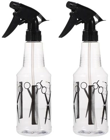 CALLARON 2 Botellas Spray Pulverizador de Pet para Cabello y Flores, a Prueba de Fugas, para Uso en Camping y Hogar, Paquete de 2 Piezas Reutilizable