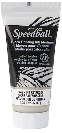 Speedball 37ml 1.25 oz Water-Soluble Ink Retarder, Slows Ink Drying Time, Block Printing, Lino Printing, Screen Printing, Art Print Making Accessories, For Art Craft Kit Printing Set