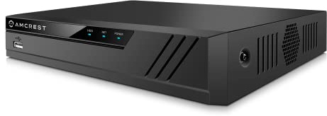 Amcrest NV4108E-A2 4K 8CH POE NVR (1080p/3MP/4MP/5MP/8MP) POE Network Video Recorder - Supports up to 8 x 8MP/4K IP Cameras, 8-Channel Power Over Ethernet Supports up to 10TB HDD (Not Included)