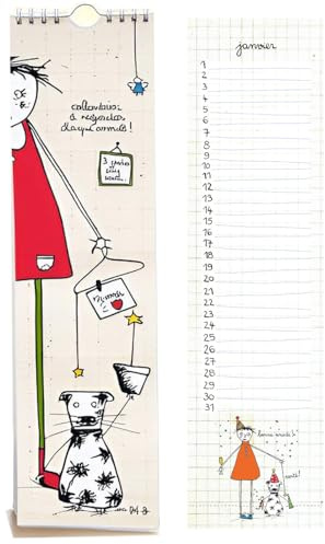 Le Labo Calendrier perpétuel Anniversaires Bloc à Spirales - Famille - 14 Pages