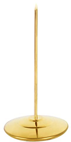 Edelstahl Zettelspießer Zettelhalter Bonspießer Quittungshalter: Bon Aufspießer Memo Quittung Kassenbon Halter Aufbewahrung Schule Schreibtisch Büro Organizer für Zettel Papier Beleg Note