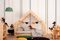 smartwood Hausbett Bodenbett Moon G Kinderbett 90x200 mit Lattenrost - Montessori Hausbett für Jungen und Mädchen - Holzbett und Lattenrost für Kinder - 200x90