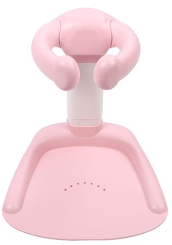 Baby Hug Bath Tower for Standing Up Themselves Easy Setup Adjustable Non Slip Base Baby Shower Stand Support Pink
