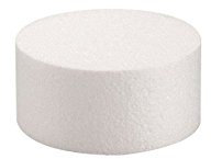 Glorex 3803 771 6 Styrofoam Disc, 5 x 8 x 4 cm – White