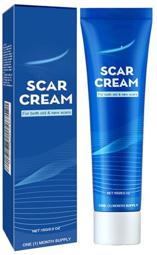 KOAHDE Narbencreme-Gel, reparierendes Gel für Narben, Narbenentfernungsgel, Narbencreme für das Gesicht, Narbengel aus Silikon, fortschrittliches Narbengel aus Silikon, 0,5 fl.oz