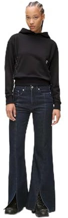 KARL LAGERFELD JEANS Mujer High Rise Flared Denim W/Slit Enjuagar azul 2830