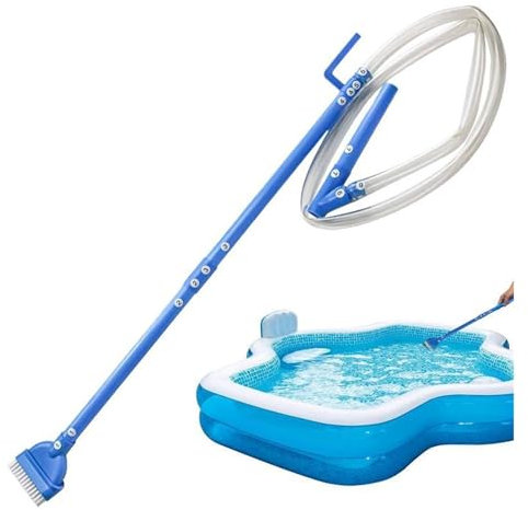 TIEOAXFT Aspiradora de Mano for Jacuzzi, Limpiador de Piscinas portátil y eficiente, diseño Manual Seguro for Eliminar Algas y Suciedad en el Agua de Piscina.