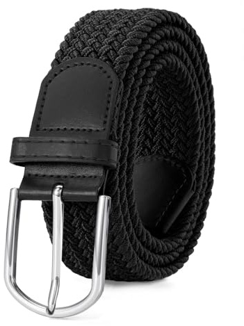 DAFNE Ceinture élastique pour enfants - Ceinture tressée pour garçons et filles, en tissu élastique, adaptée aux pantalons et jeans, ceinture pour adolescents et enfants