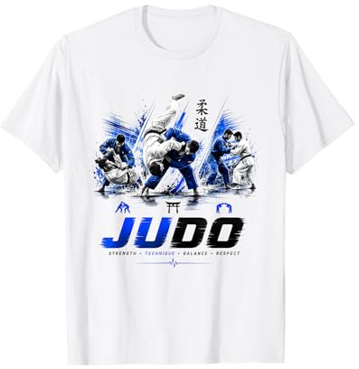 Love Judo Maillot de Sport pour Homme et garçon T-Shirt