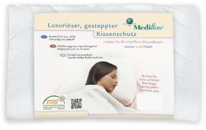 Gesteppter Kissenschutz: Schutz mit Reißverschluss vor Staub und Allergenen, fügt eine Schicht von Luxus und Komfort hinzu (50 x 70 cm)