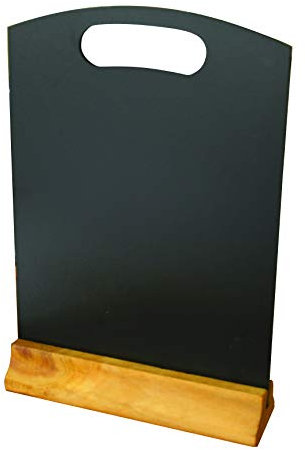 Chabrias Ltd A4 Table Top Pub Resturant Blackboard One Piece Chalkboard with Plinth, Number, Message, Reserved Signs Chalkboard, Easy Wipe, Durable, Pubs, Restaurants, Weddings, Café's
