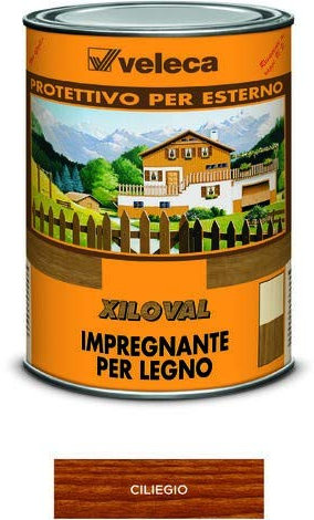 Veleca XILOVAL CERA Ciliegio - lt. 1 - IMPREGNANTE PROTETTIVO SATINATO PER LEGNO DA ESTERNO