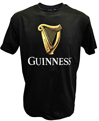 Guinness - T-Shirt - Taille Normale - Col Ras du Cou - Manches Courtes Homme - Noir - Medium