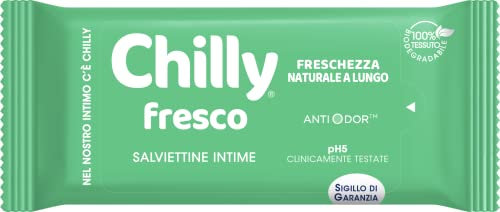 Chilly Pocket - Toallitas Gel, Íntimas Aptas Para Uso Diario, Fórmula Fresca, Es, 12 Unidad